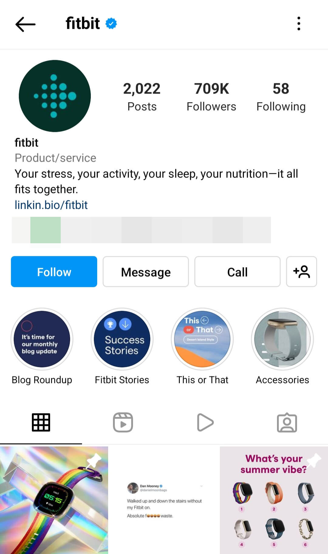 how-to-instagram-grid-pinning-feature-marketing-seasonal-content-fitbit-step-4