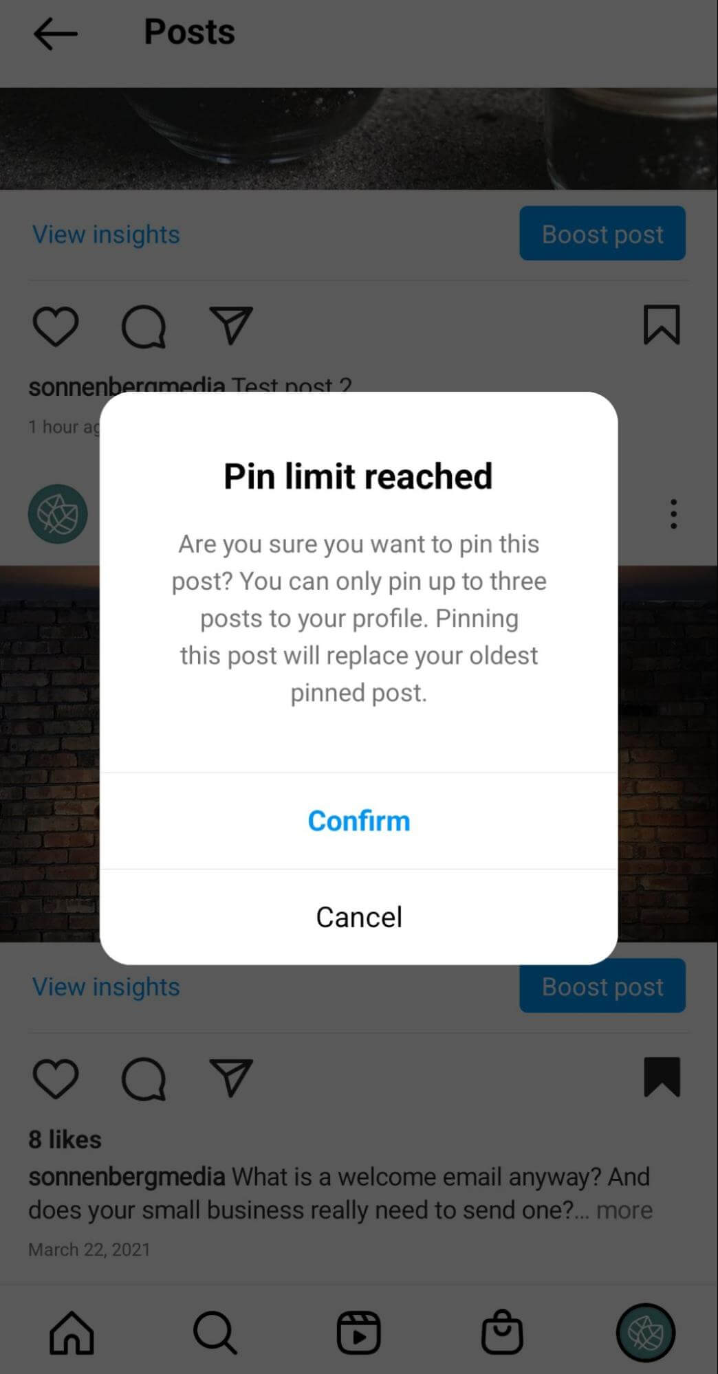 how-to-instagram-pin-posts-profile-grid-limit-step-3