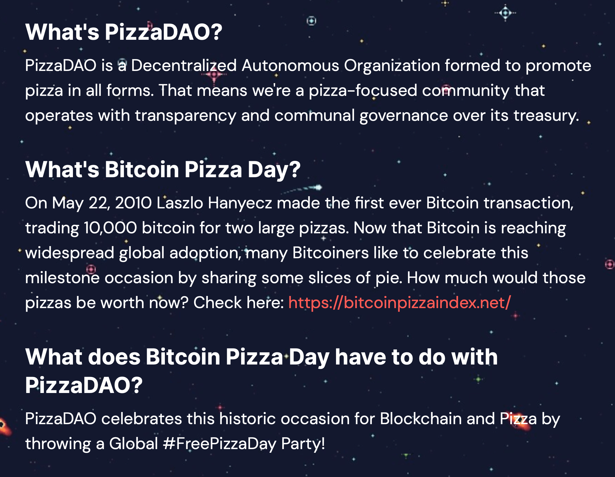pizzadao mission statement