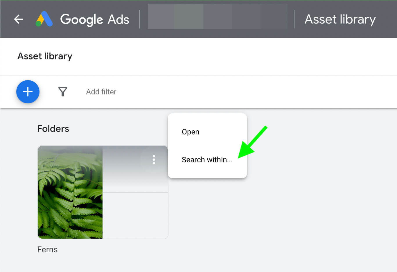 google-ads-asset-library-how-to-organize-content-set-up-folder-system-search-creative-assets-select-within-step-23