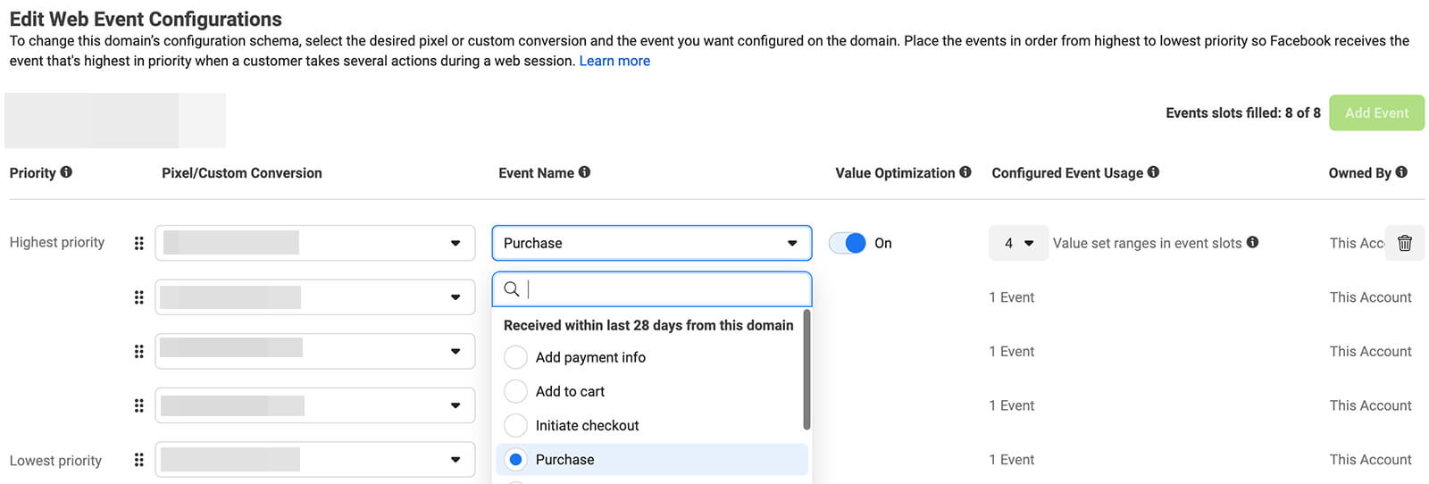 how-to-create-automated-sales-funnel-facebook-meta-events-manager-edit-web-configurations-step-2