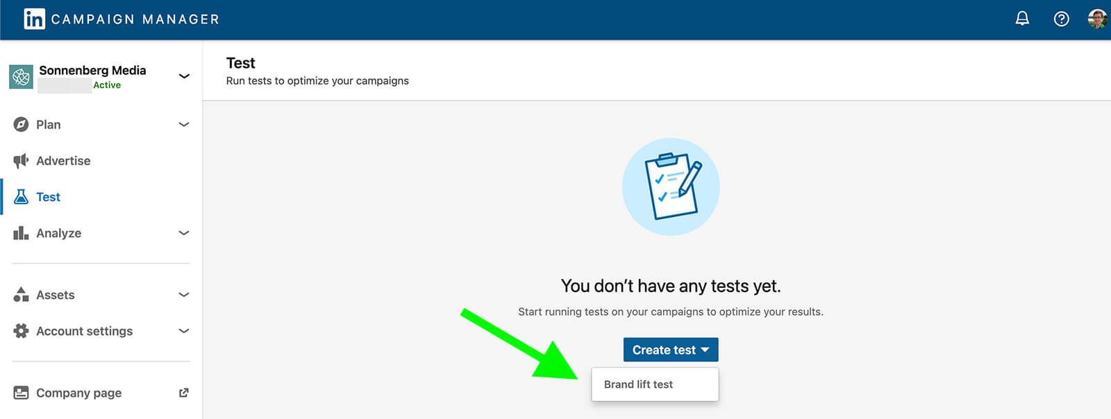 how-to-linkedin-campaign-manager-run-brand-lift-test-create-test-step-1