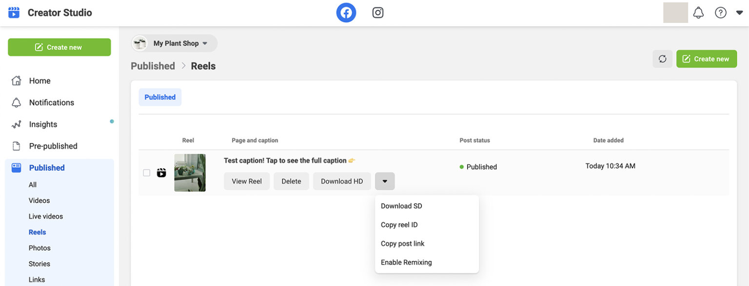 Using Creator Studio to Make and Schedule Facebook Reels Social Media