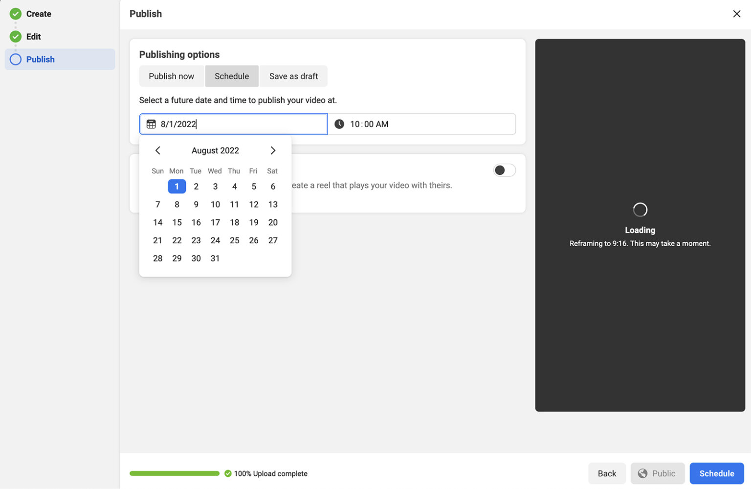 Using Creator Studio to Make and Schedule Facebook Reels Social Media