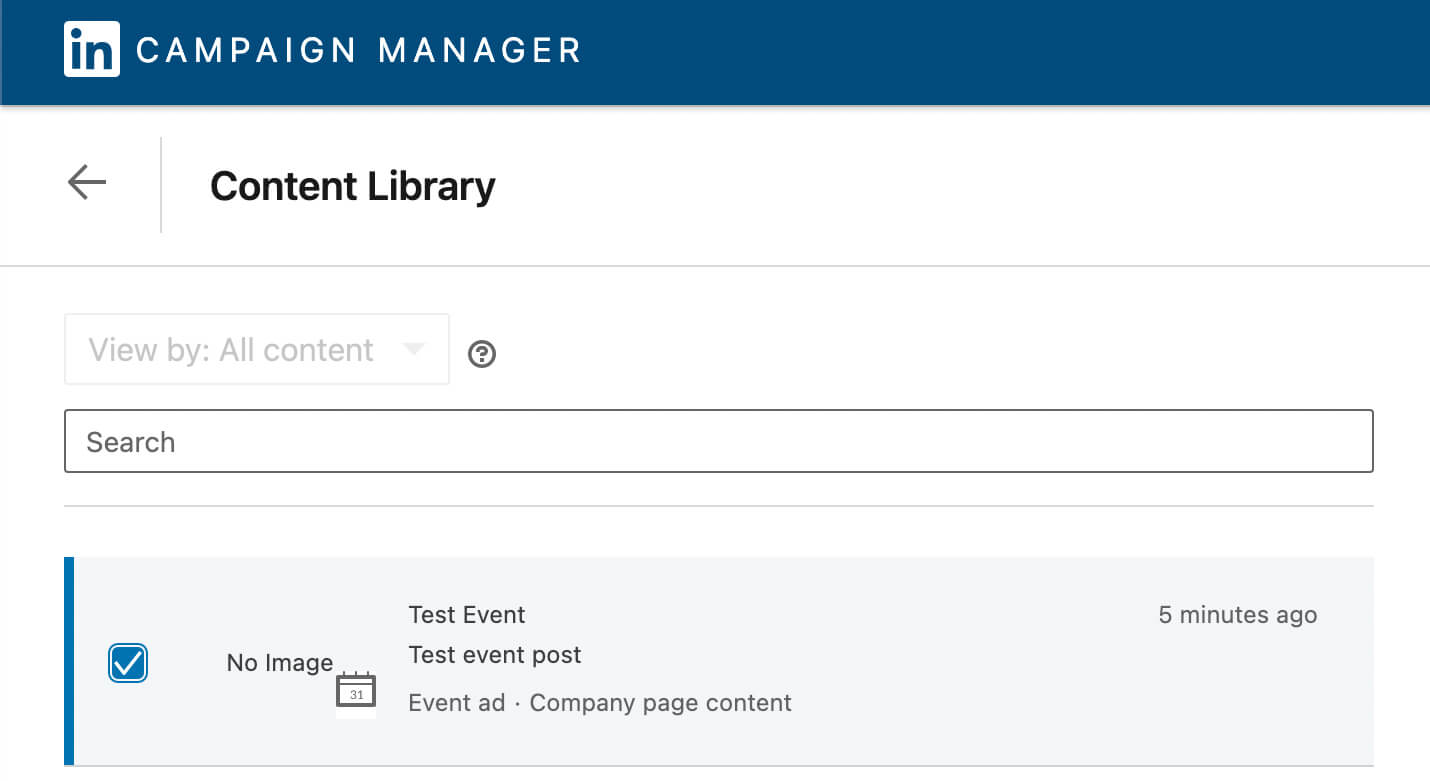 linkedin-paid-promotion-company-page-events-how-to-sponsor-live-campaign-manager-content-library-step-3