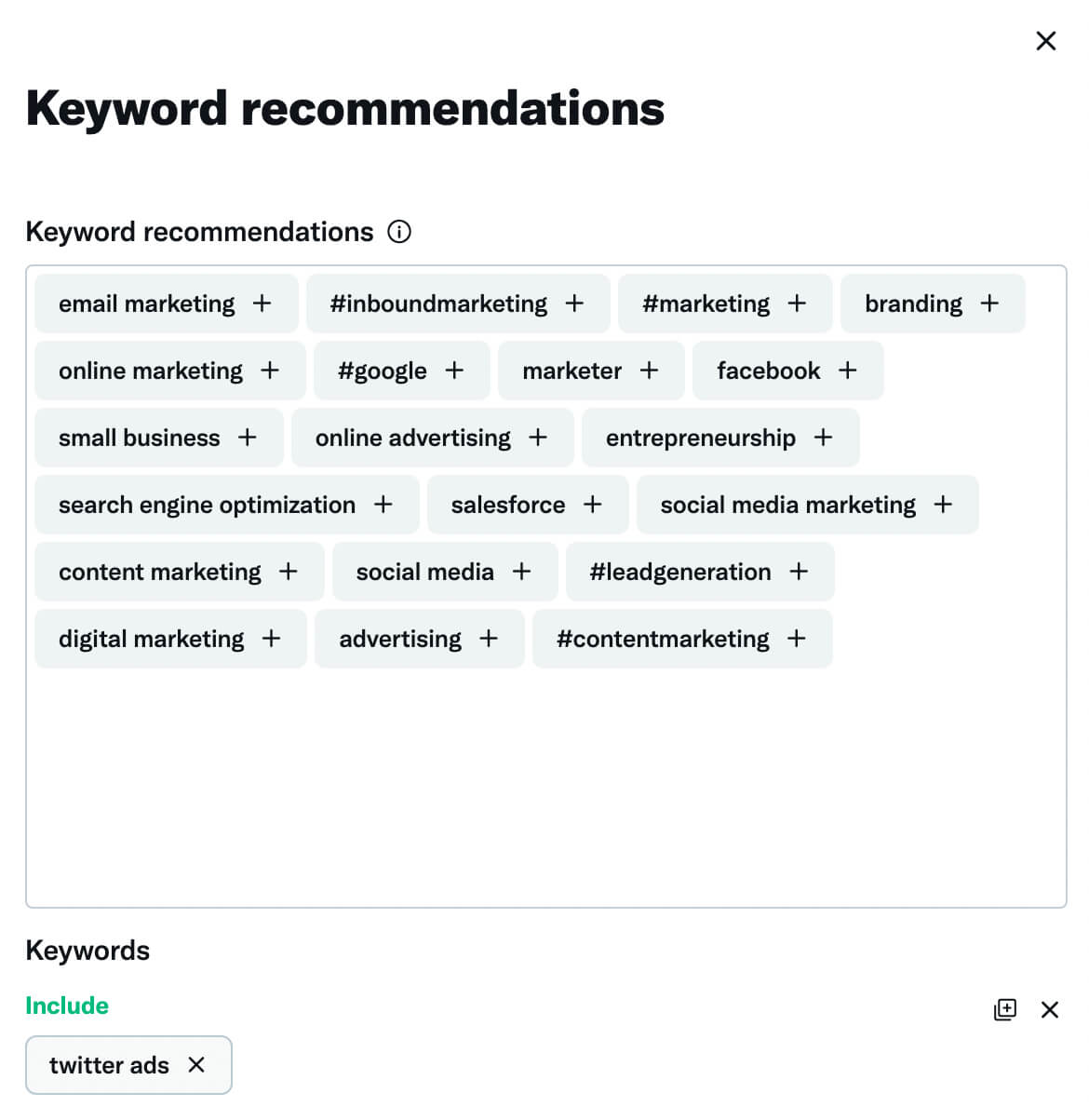 how-to-get-in-front-of-competitor-audiences-on-twitter-target-related-keyword-recommendtions-example-9