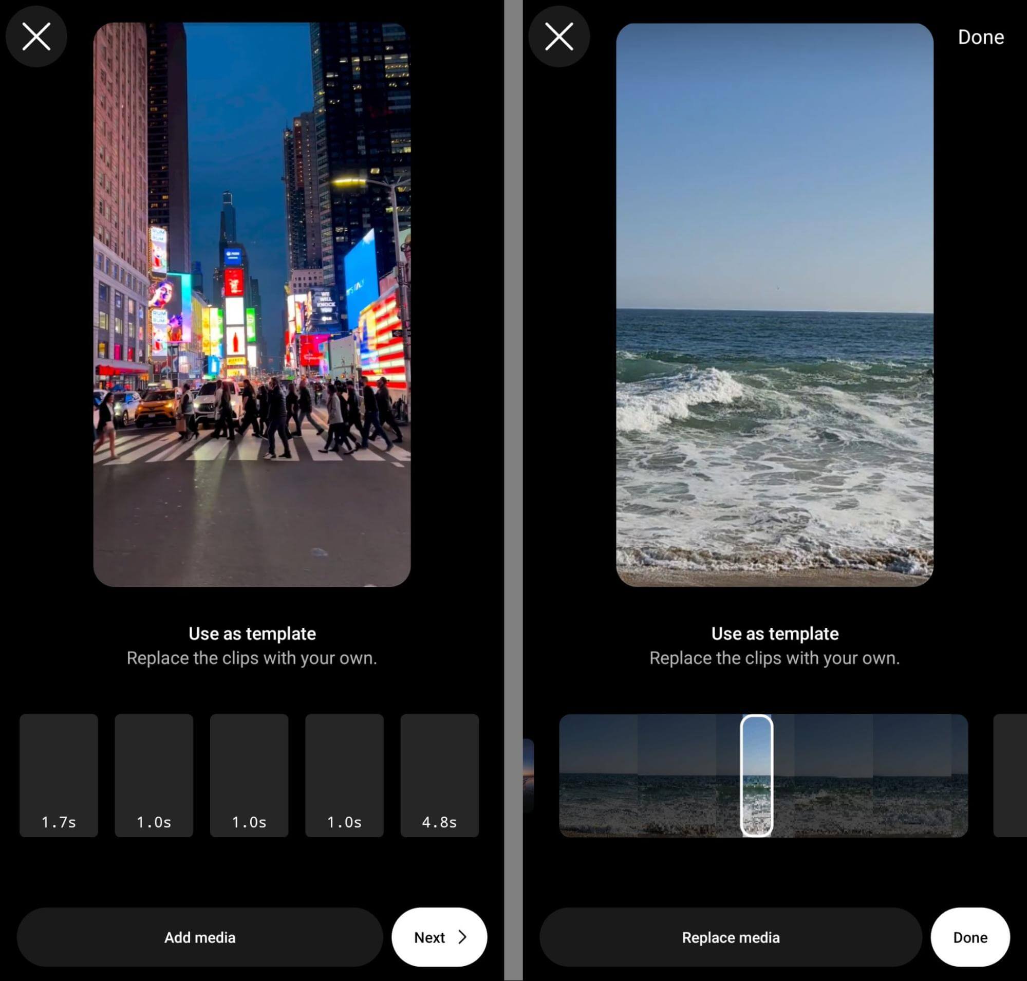 how-to-use-instagram-short-form-video-tools-reels-templates-example-9