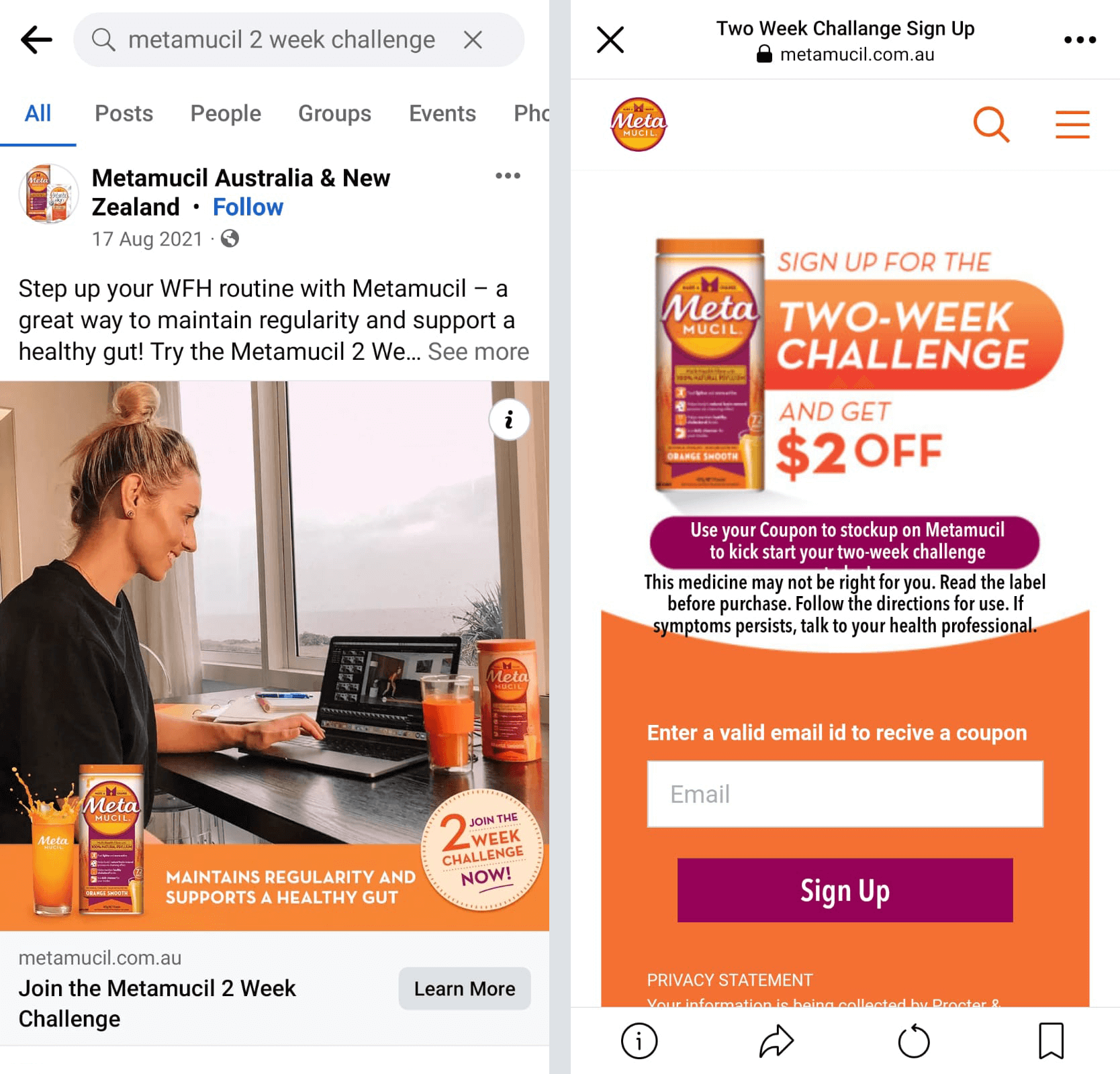 strategies-to-get-most-out-of-facebook-instagram-ads-five-day-challenge-metamucil-example-2