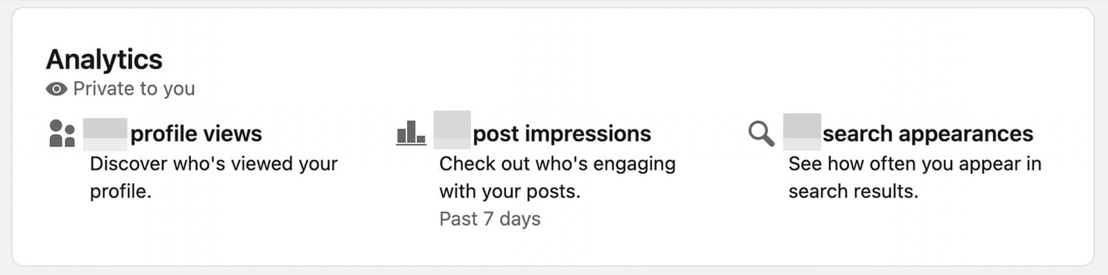 how-to-use-evaluate-linkedin-content-analytics-linkedin-personal-profile-analytics-tab-profile-views-search-appearances-impressions-example-11