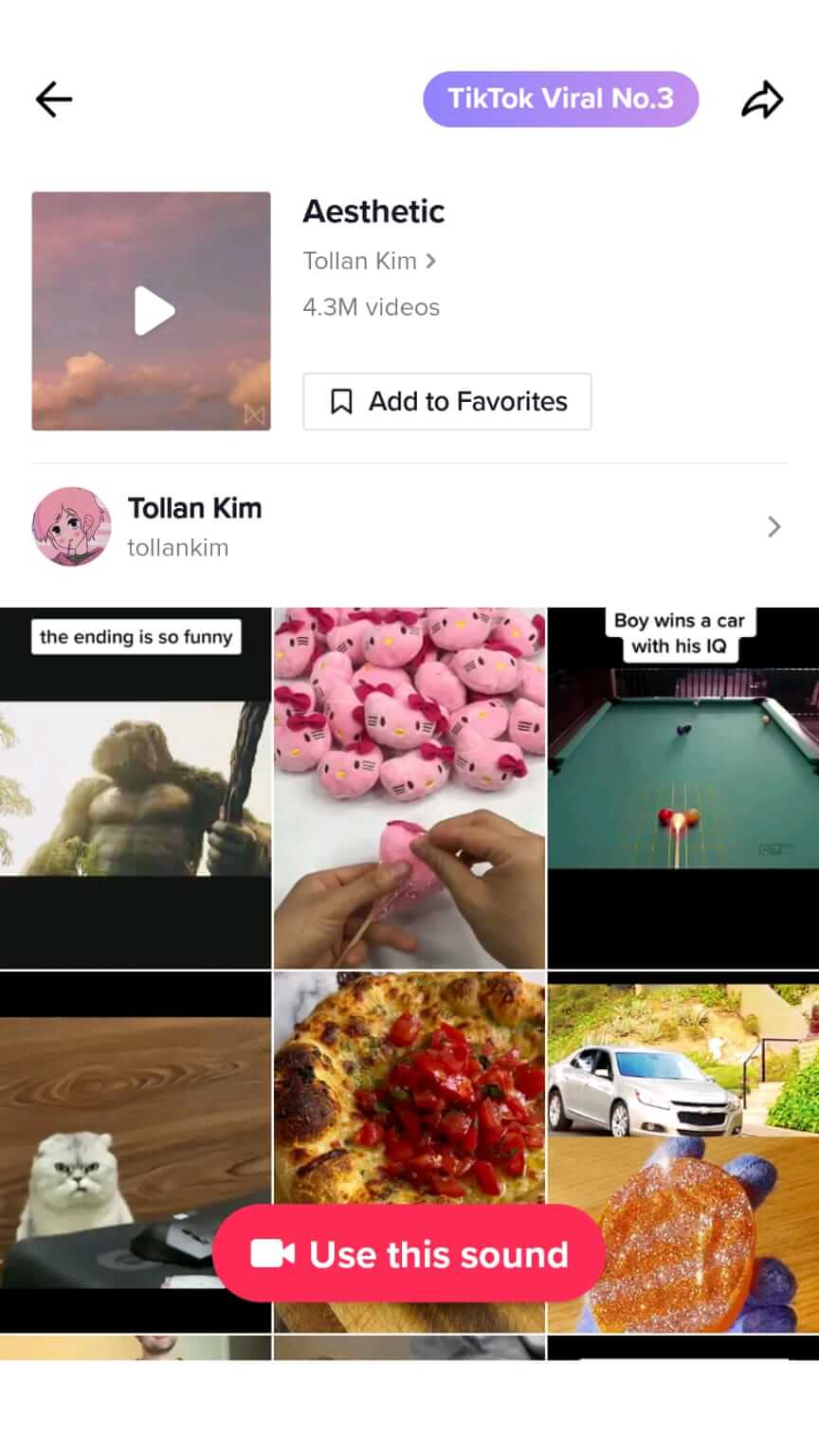 types-of-content-a-business-needs-on-tiktok-trends-content-use-this-sound-tollan-kim-example-1