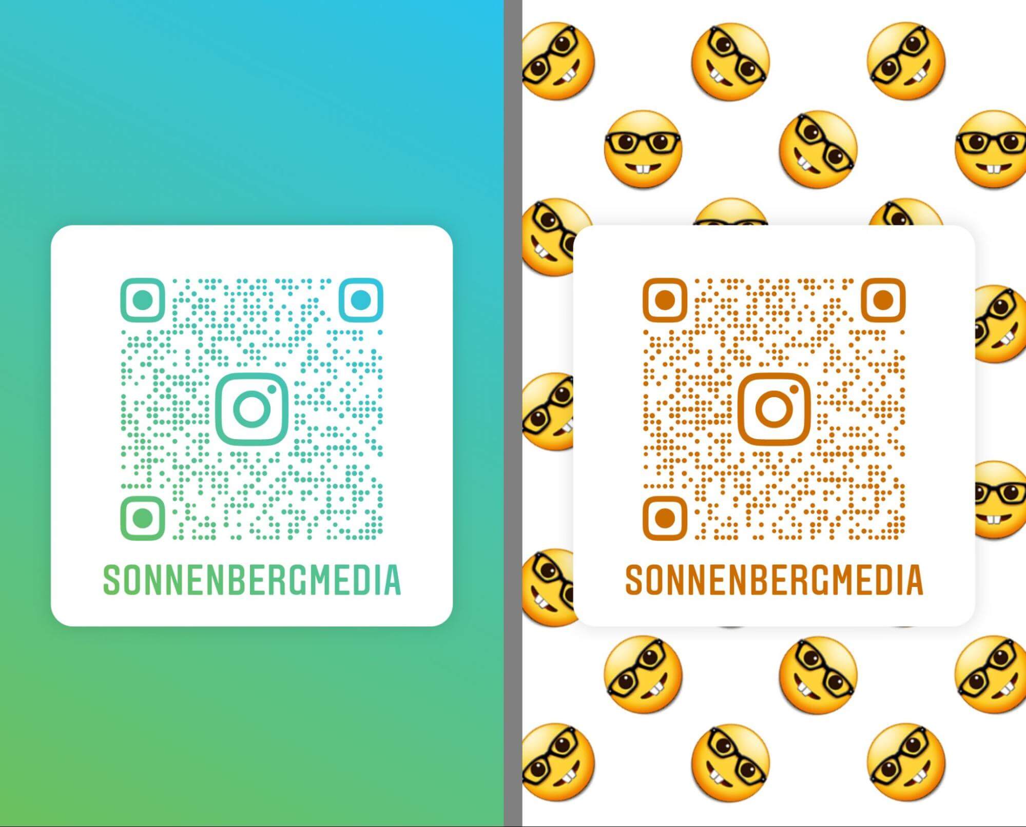 how-to-create-an-instagram-qr-code-to-share-a-profile-change-color-design-options-emoji-pattern-sonnenbergmedia-example-12