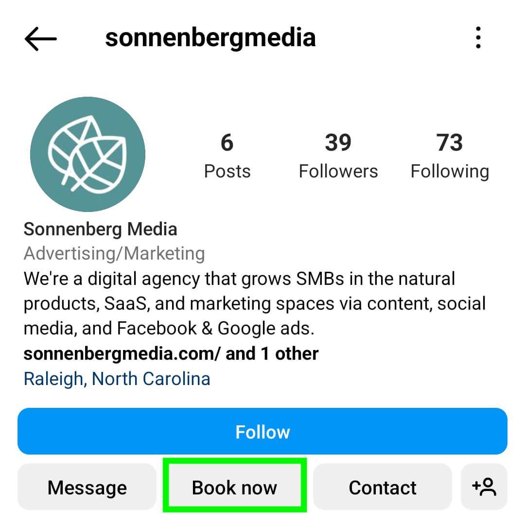ow-to-do-bookings-and-reservations-work-on-instagram-book-now-button-appointments-sonnenbergmedia-example-1