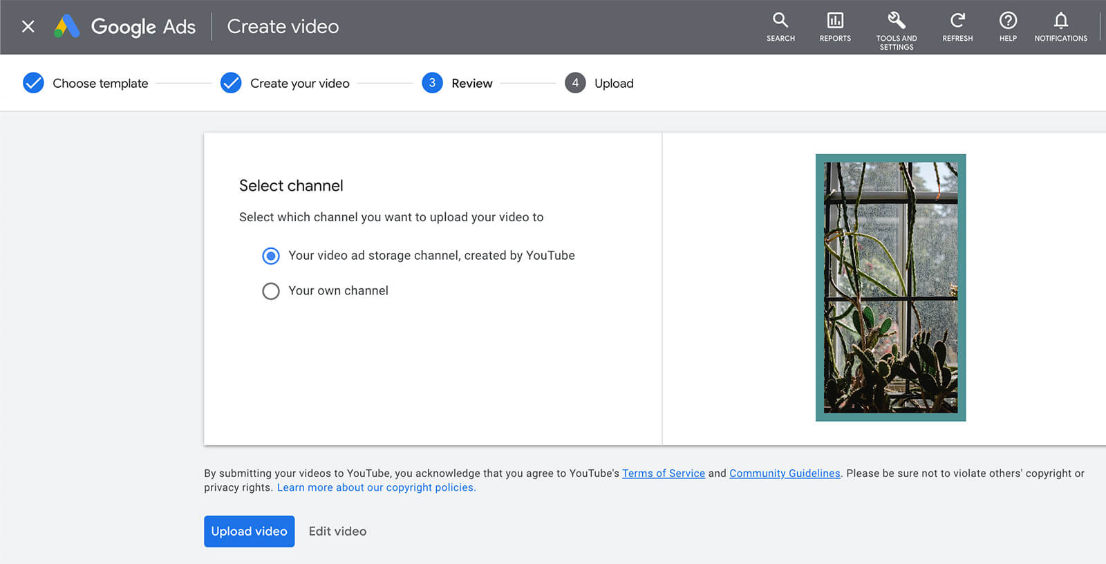 how-to-introduce-your-brand-using-youtube-vertical-video-ads-using-google-ads-asset-library-templates-publish-to-channel-keep-in-storage-add-to-campaign-example-6