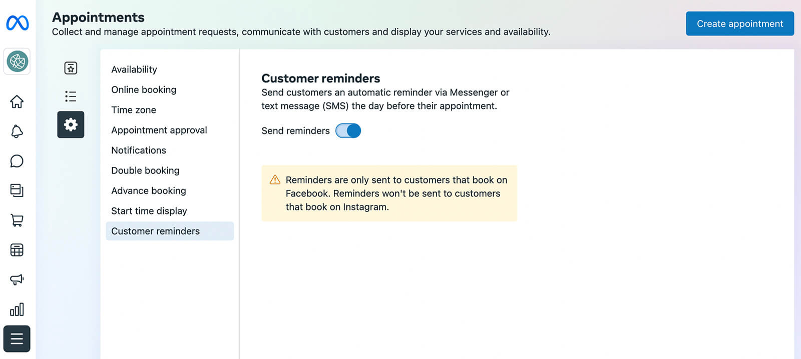 how-to-manage-booked-appointments-or-reservations-through-meta-business-suite-send-reminders-panel-click-settings-tab-select-customer-reminders-click-toggle-to-enable-example-19