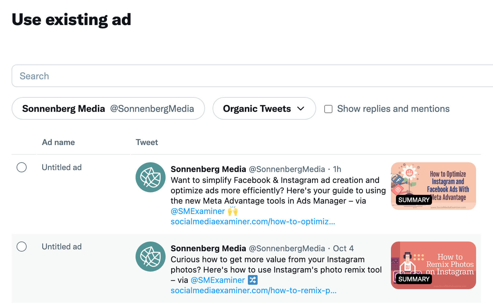 how-to-scale-twitter-ads-expand-your-target-audience-refresh-your-creative-assets-organic-tweets-add-to-ad-group-example-21