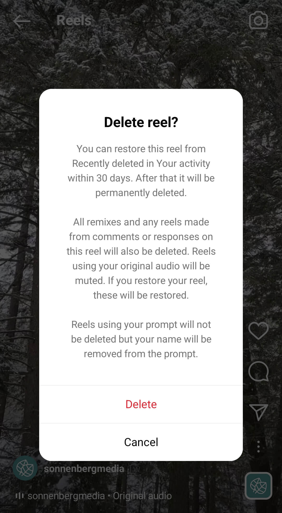 what-marketers-should-know-about-using-the-add-yours-sticker-in-facebook-or-instagram-limited-moderation-abilites-delete-reel-example-13