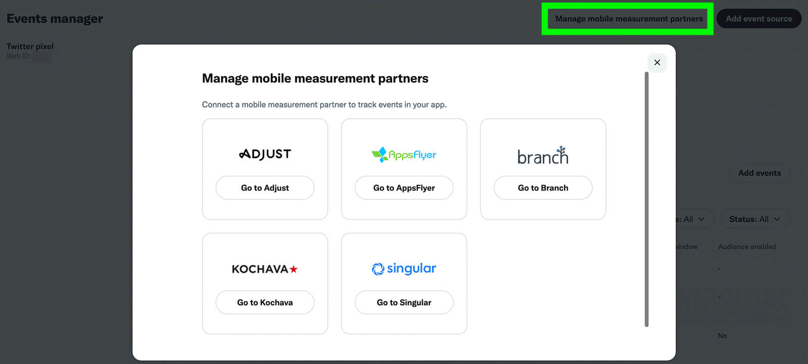 how-to-choose-a-campaign-objective-and-an-ad-group-goal-using-twitter-pixel-app-conversions-for-android-apps-set-up-mobile-measurement-partner-in-events-manager-example-20