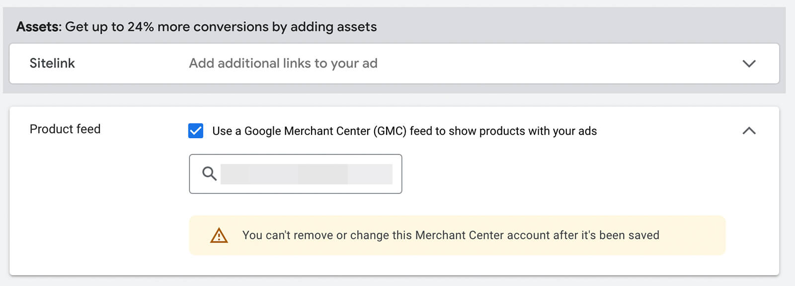 how-to-configure-the-product-feed-using-youtube-ad-campaign-for-shoppable-assets-section-product-feed-check-use-a-google-merchant-center-show-products-with-your-ads-box-example-14