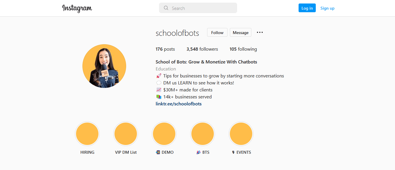 how-to-set-up-your-lead-sources-on-instagram-and-facebook-comments-keyword-or-phrase-in-bio-dm-direct-message-to-trigger-automated-conversation-schoolofbots-example-5