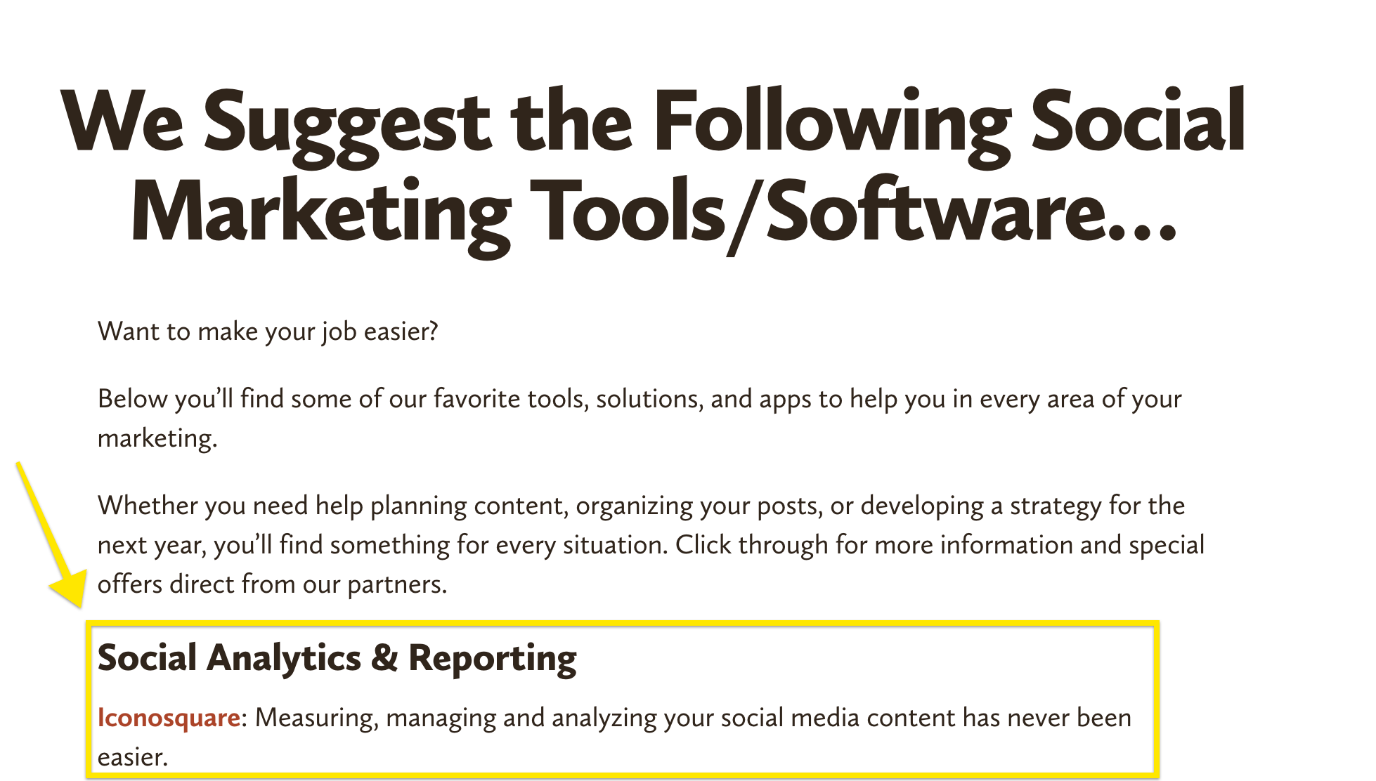 Social Media Examiner Software Tools Resource Guide Sample