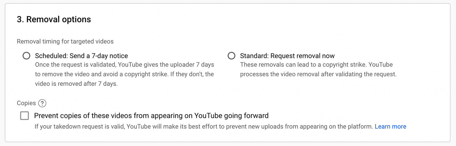 how-to-manage-intellectual-property-on-youtube-removal-options-send-notice-request-removal-creates-copyright-strike-prevent-additional-copies-from-appearing-copyright-match-tool-example-24