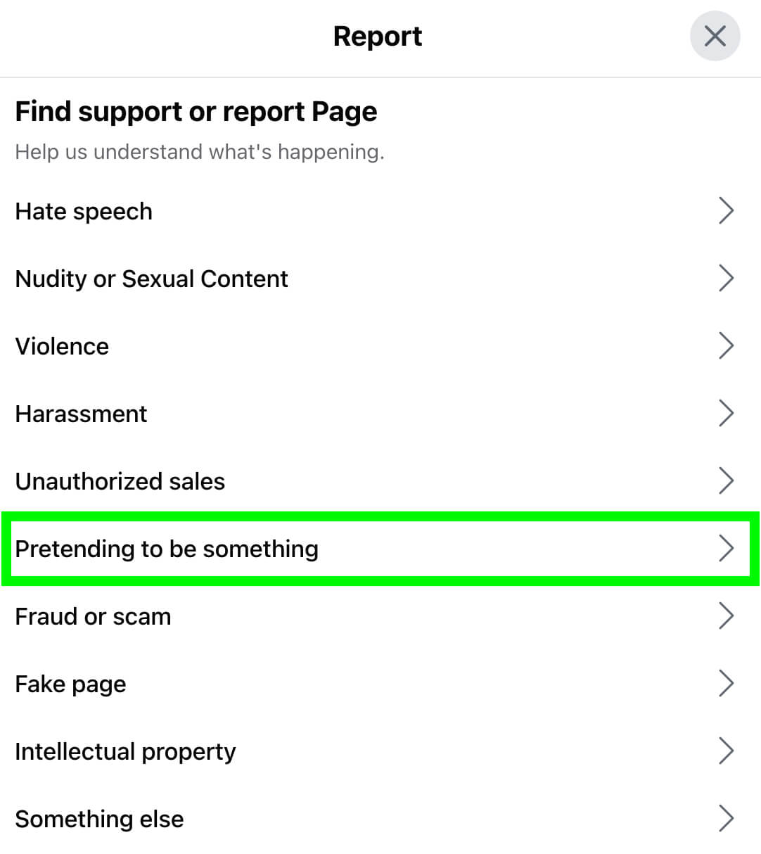 how-to-report-facebook-pages-impersonating-your-business-new-pages-experience-find-support-or-report-page-pretending-to-be-something-example-1