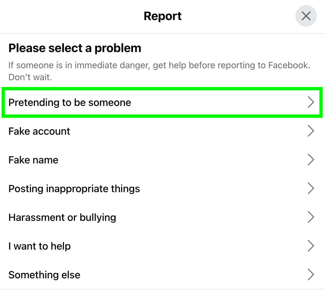 how-to-report-facebook-pages-impersonating-your-business-personal-or-professional-profile-pretending-to-be-someone-example-3