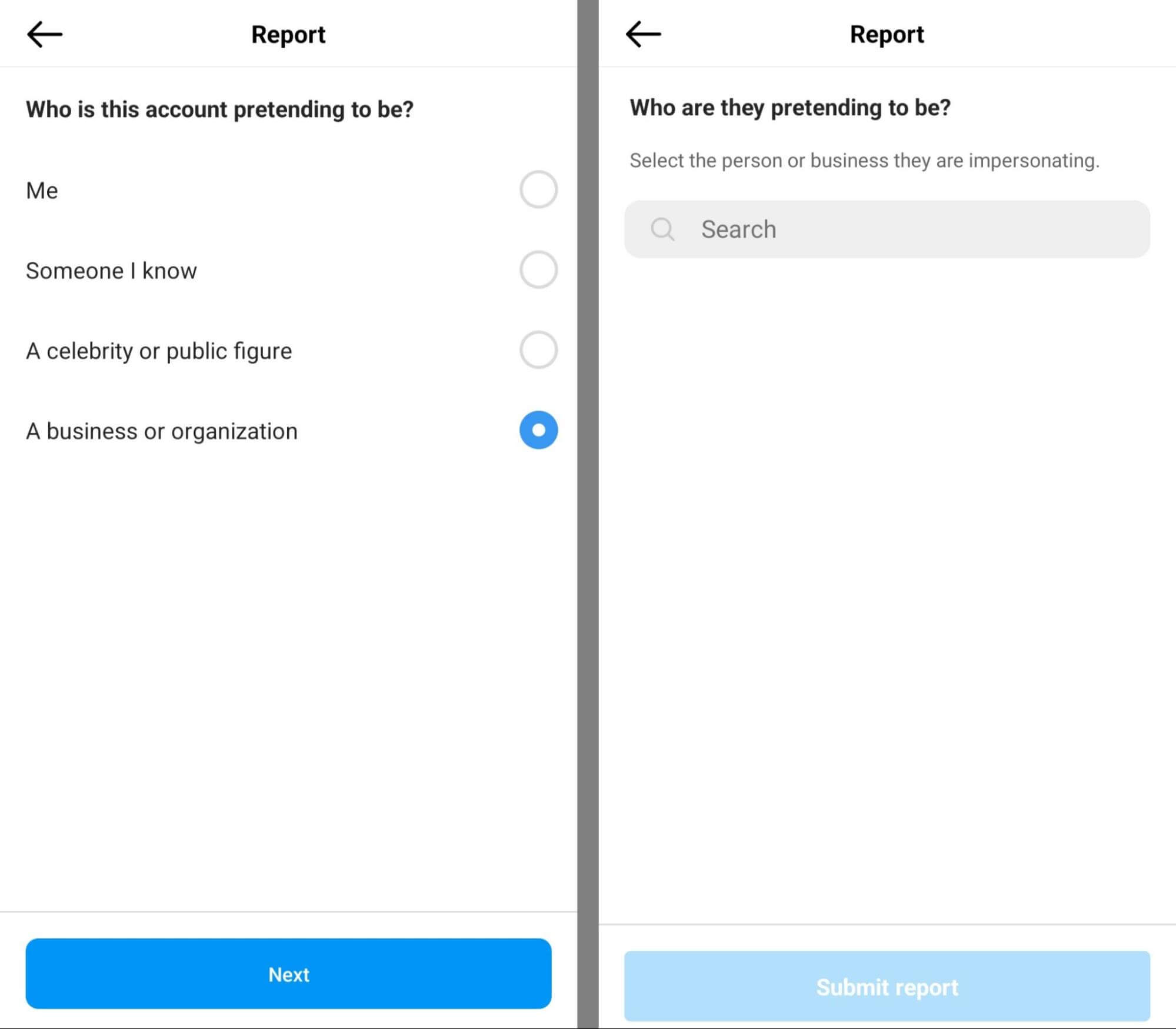 how-to-report-fake-instagram-accounts-use-search-bar-to-find-your-business-account-submit-report-example-6