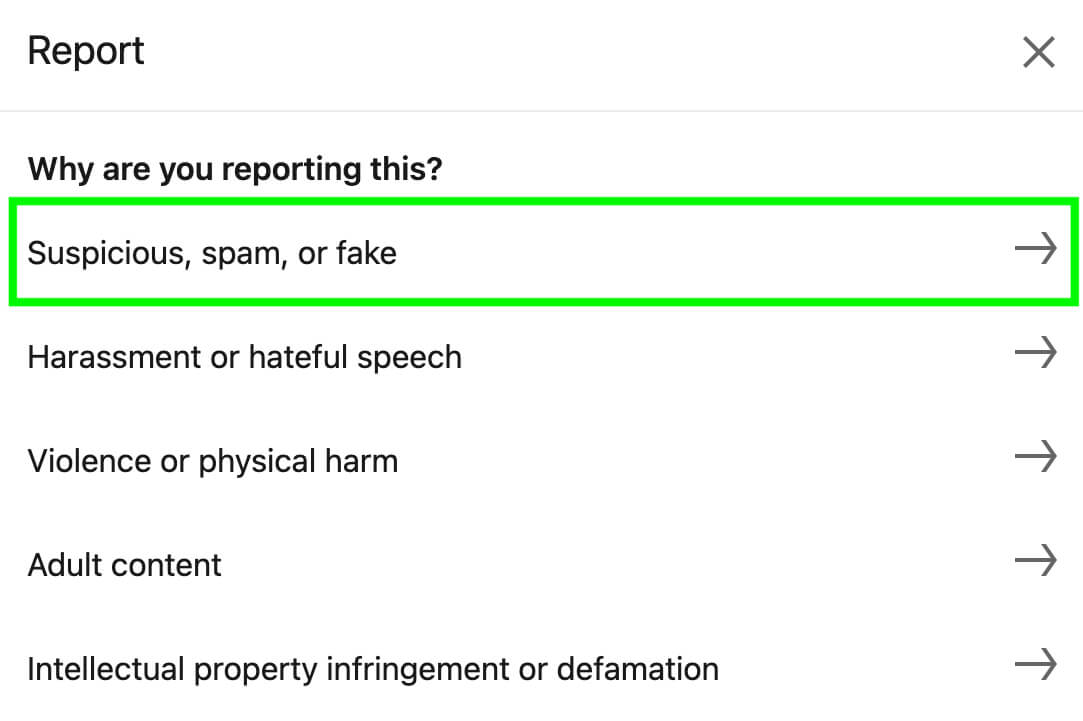 how-to-report-fake-linkedin-company-pages-imposter-company-report-abuse-select-suspicious-spam-or-fake-from-options-example-13