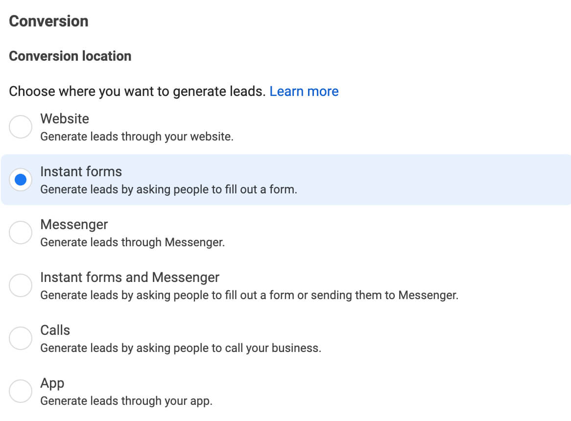 how-to-run-lead-generation-ads-to-follow-up-with-warm-customers-on-instagram-conversion-location-submit-generate-leads-by-asking-people-to-fill-out-a-form-example-16
