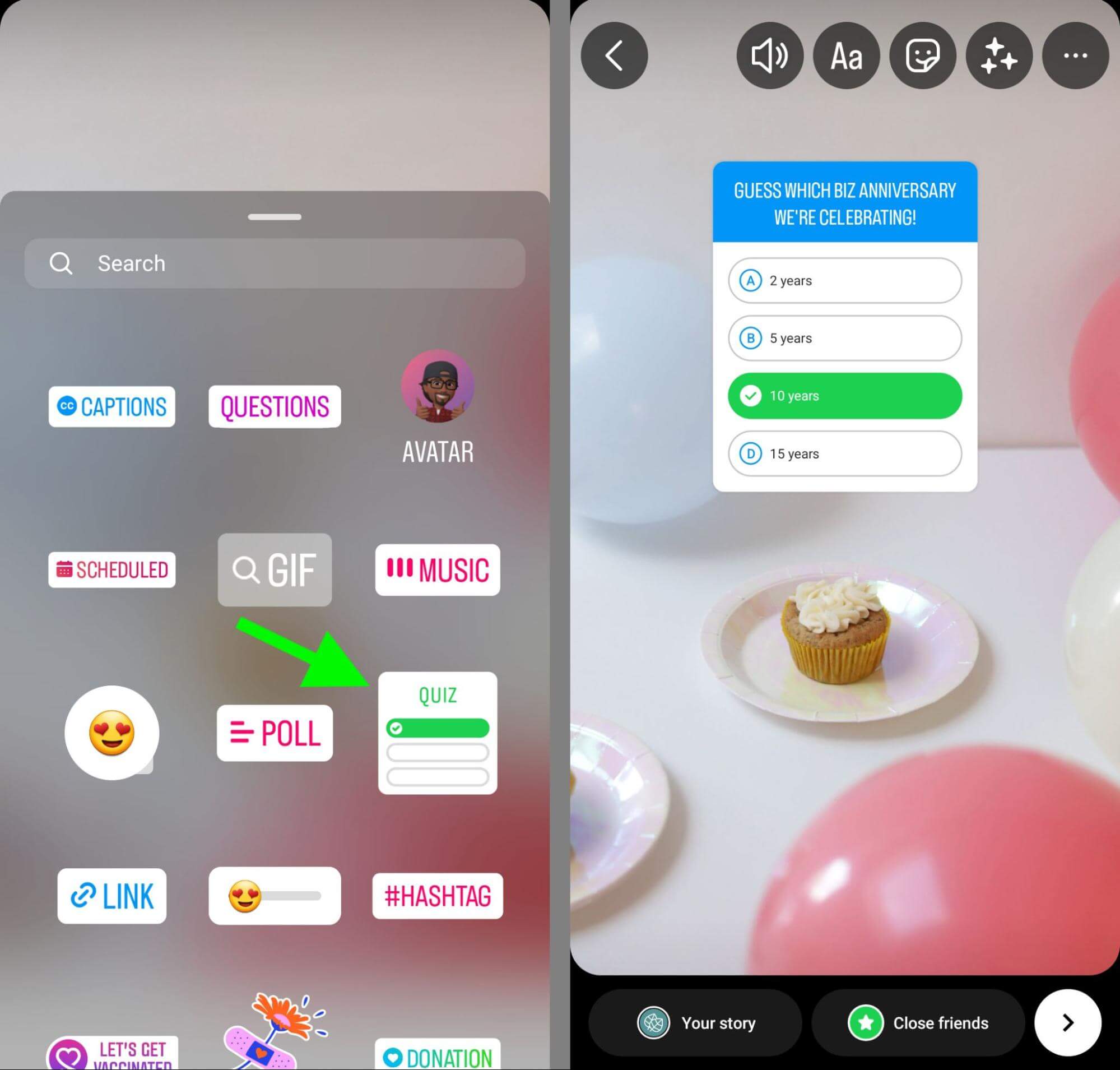 how-to-test-your-audience-with-instagram-story-quiz-stickers-on-instagram-add-multiple-choice-questions-example-11