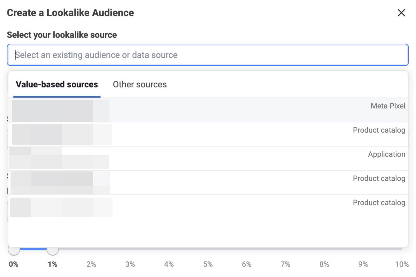 how-to-build-value-based-lookalike-audiences-for-facebook-ads-sources-meta-pixel-product-catalog-third-party-application-example-9