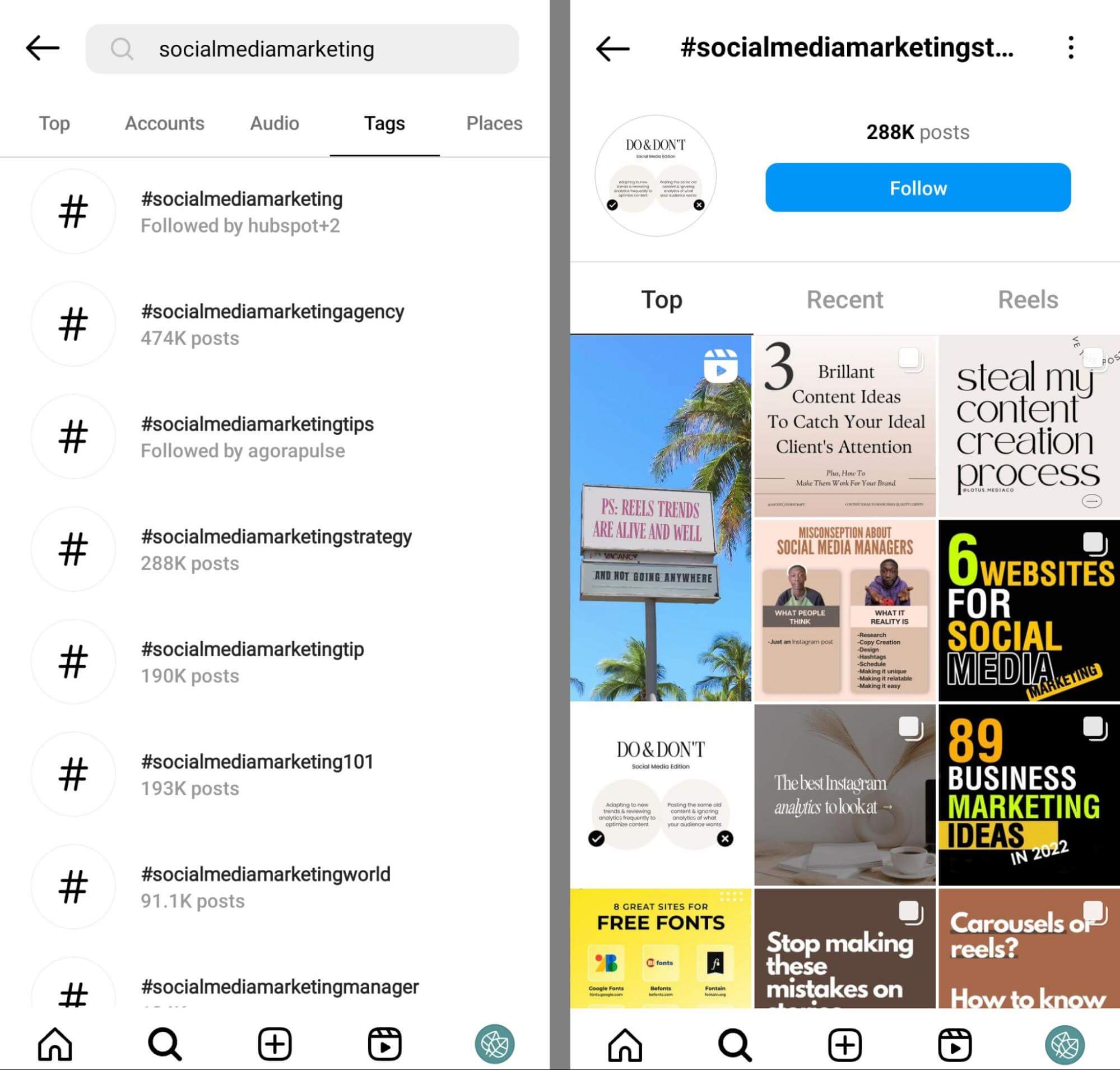 content-ideas-for-instagram-find-follow-hashtags-7
