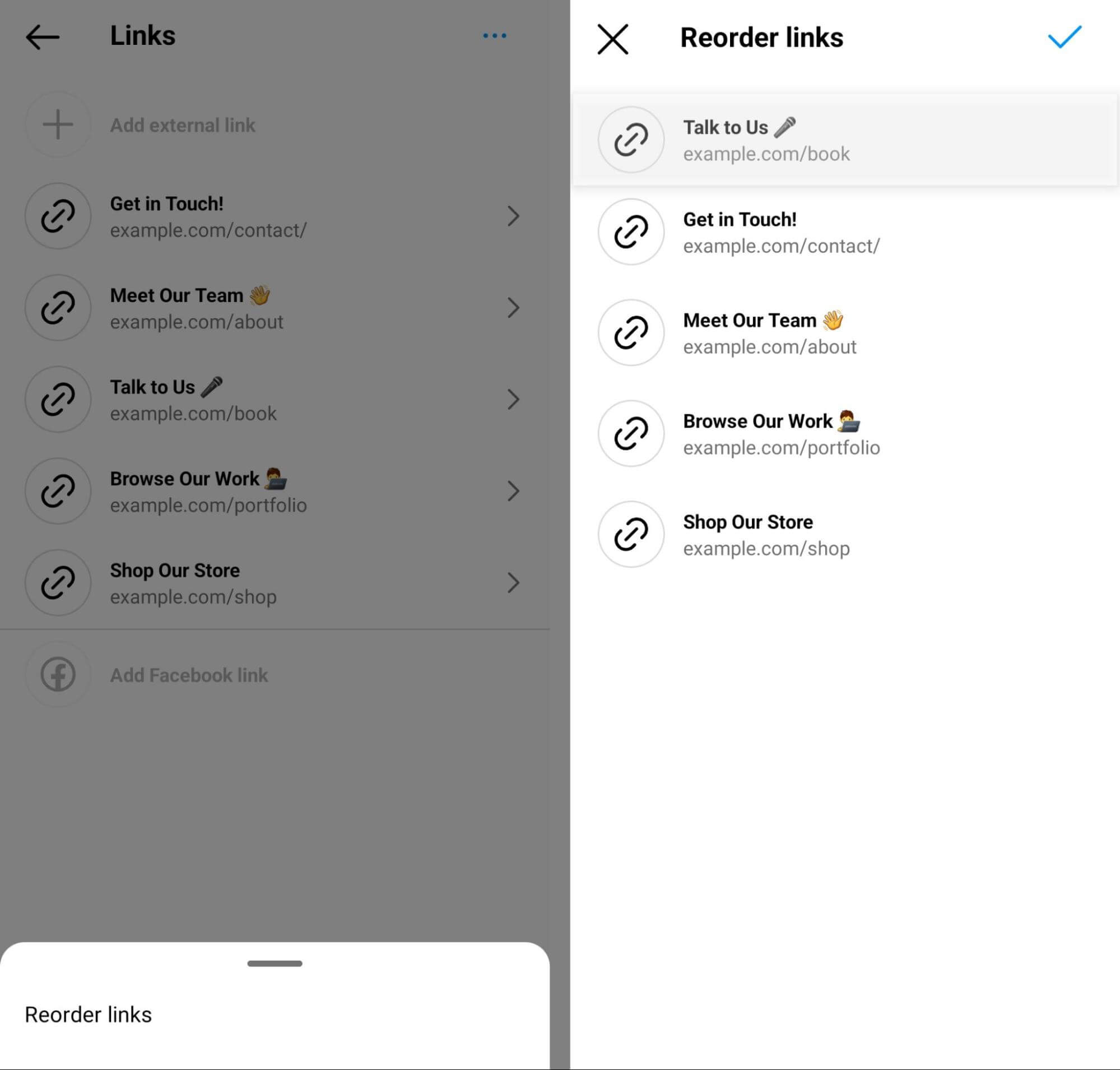 add-multiple-links-to-your-instagram-bio-reorder-list-of-links-5