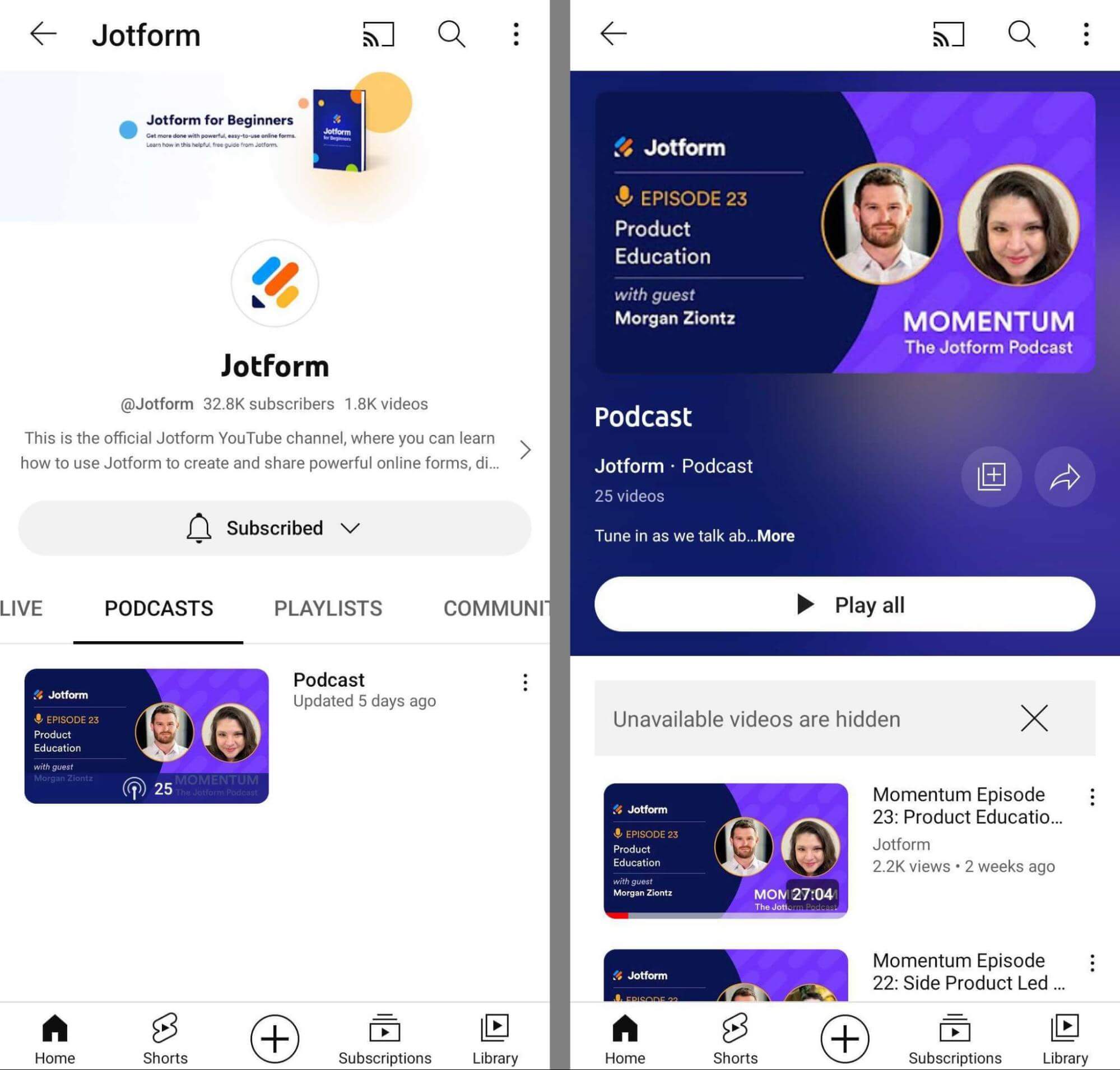 Jotform podcast