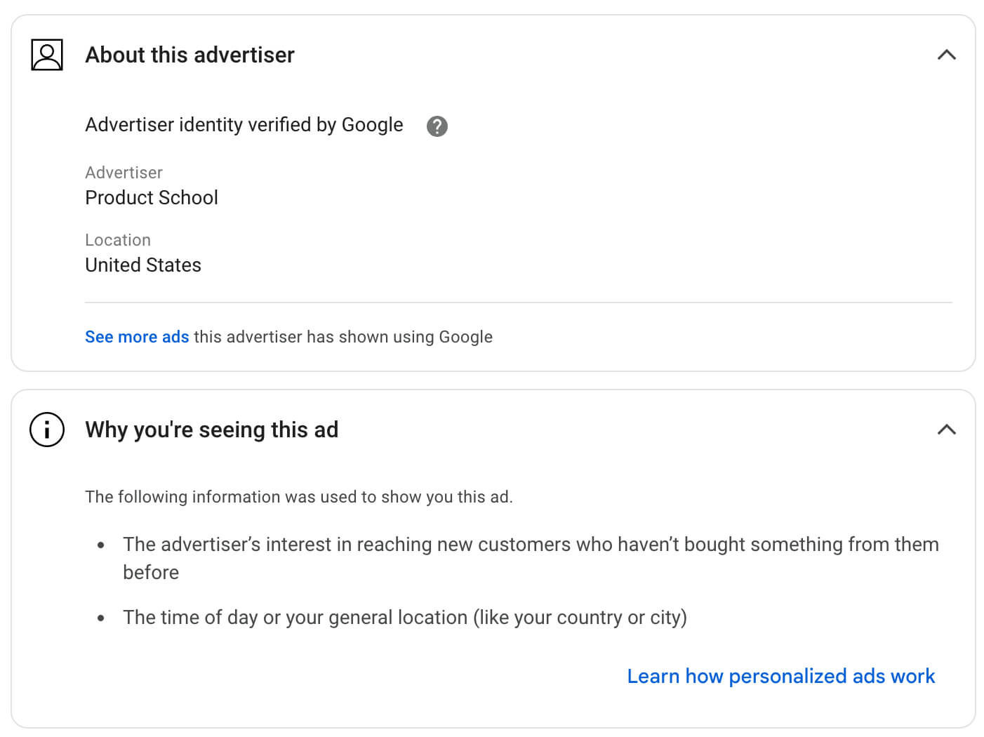 google-ads-transparency-center-about-this-advertiser-product-school-targeting-new-customers-13