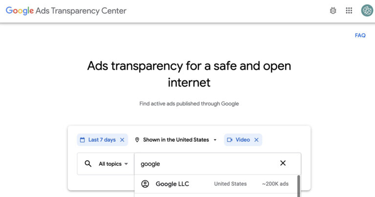 How to Research Your Competition With Google Ads Transparency Center ...
