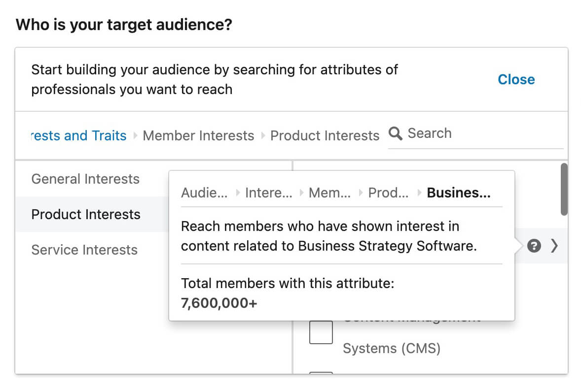 linkedin-ads-interest-targeting-member-interests-product-interests-content-related-to-business-strategy-software-6