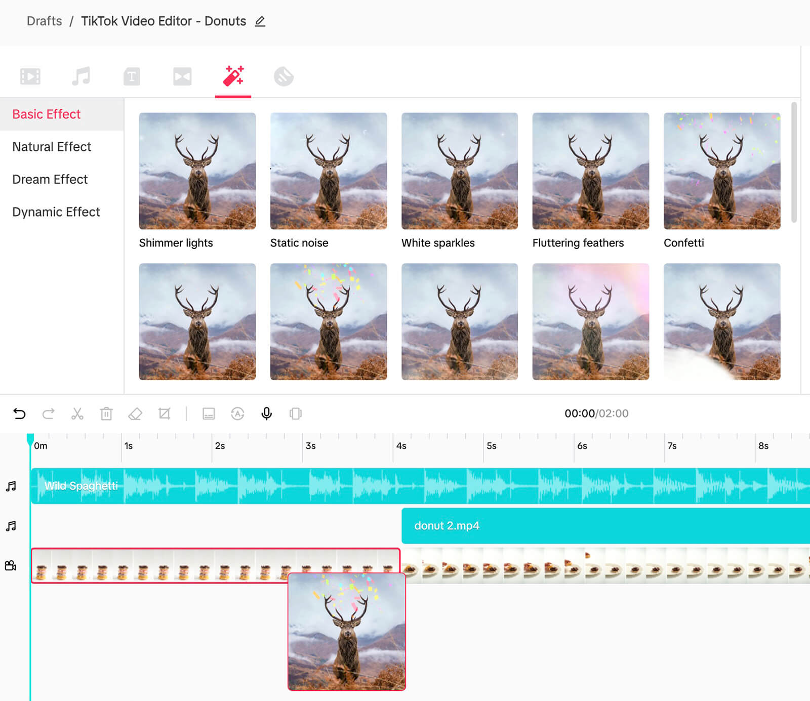 tiktok-ai-script-generator-choose-effects-and-transitions-drafts-tiktok-video-editor-donuts-basic-effect-workflow-16