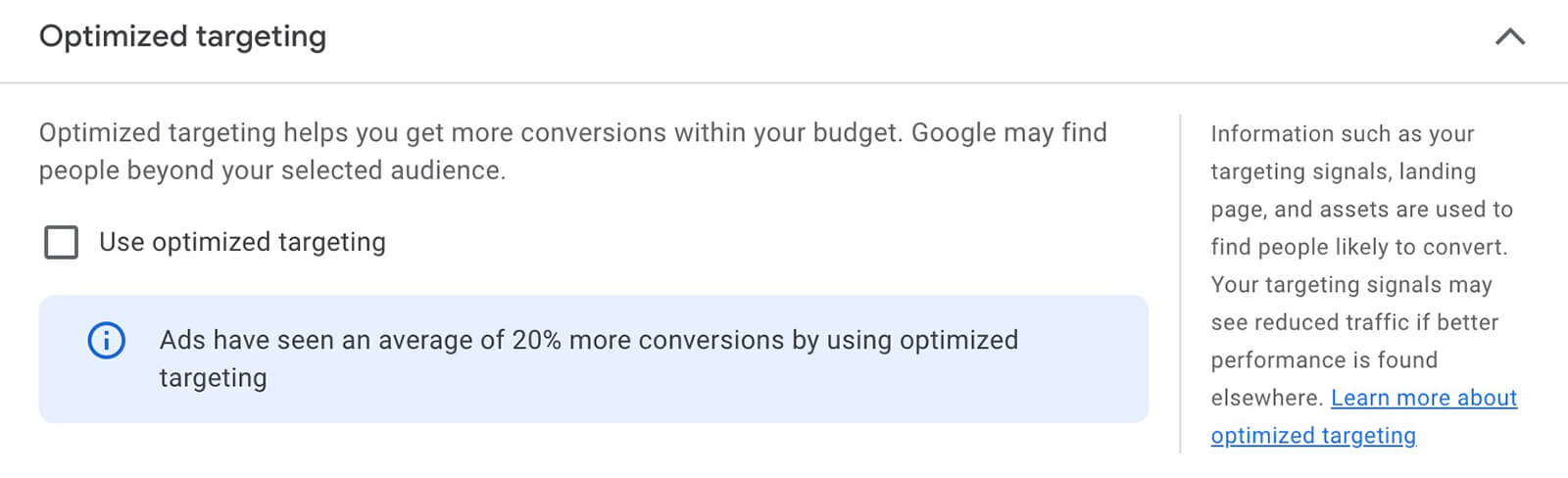 warm-up-youtube-ads-audiences-with-google-discovery-ads-leverage-new-tools-set-audience-targeting-optimized-targeting-8