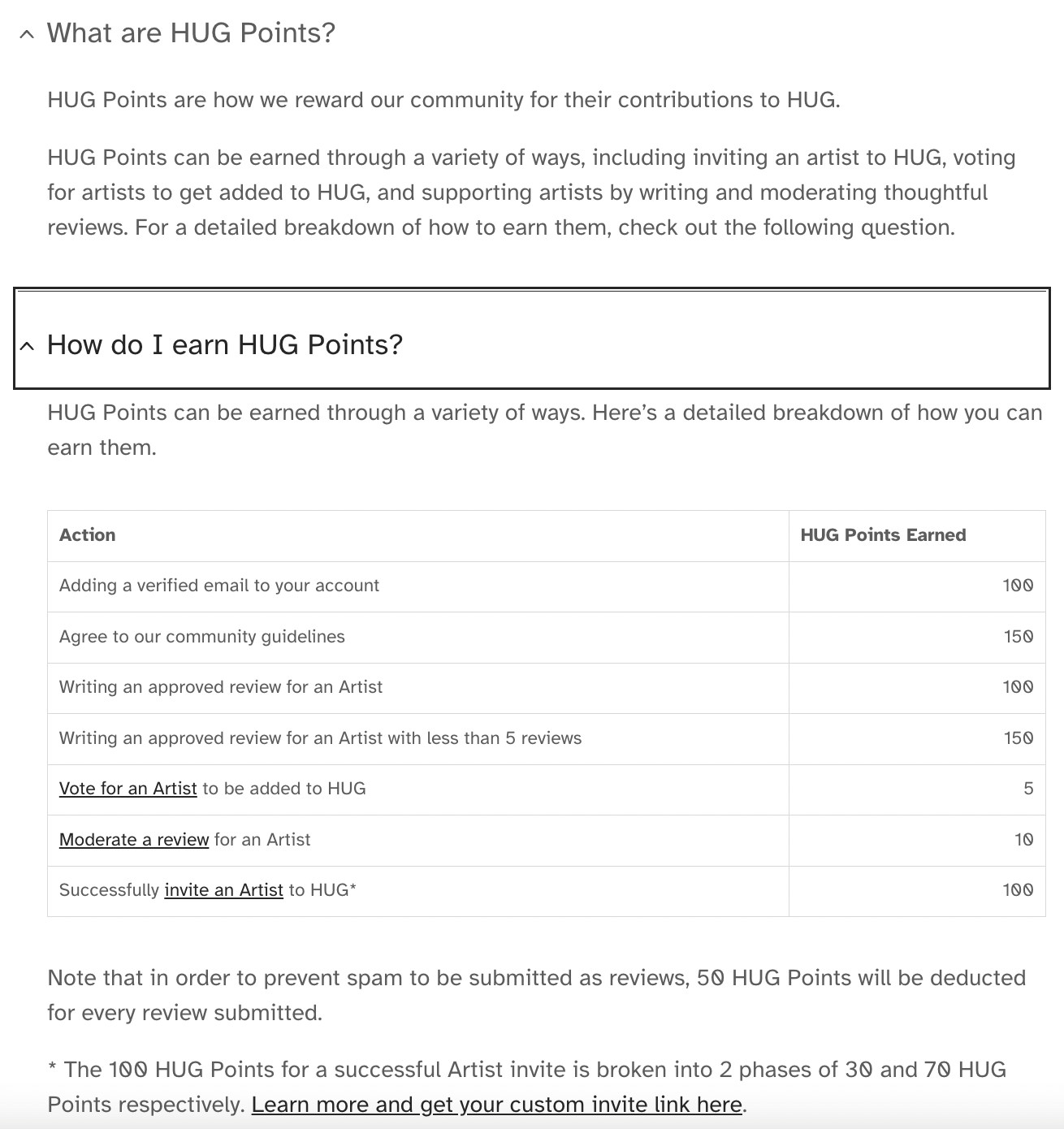 hug-points