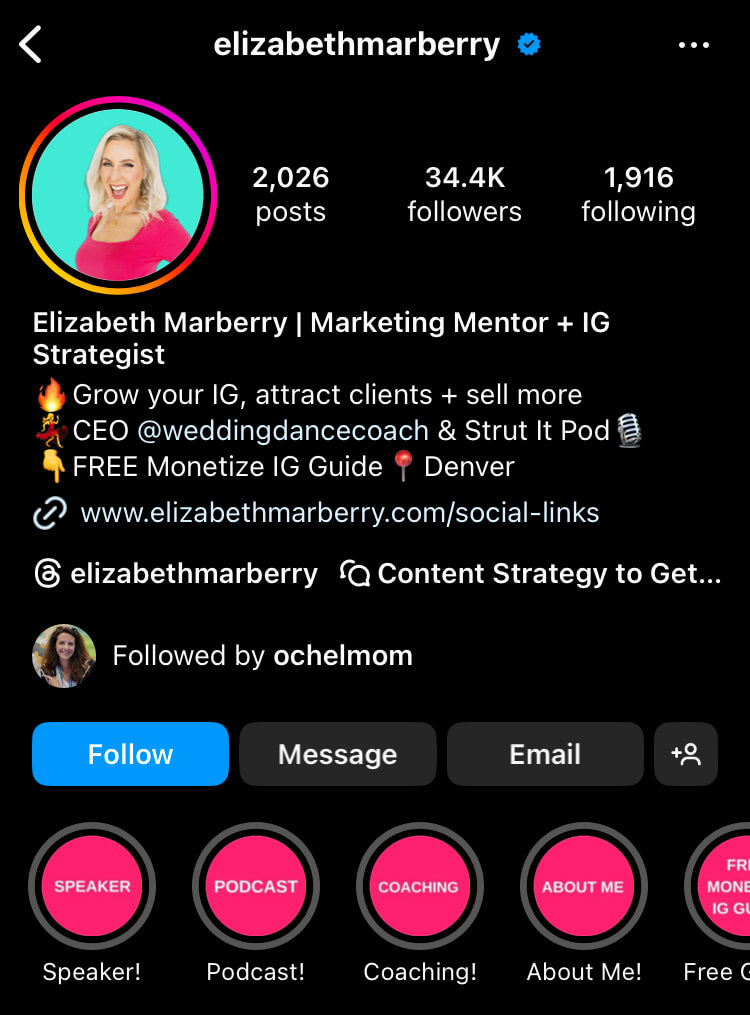 instagram-content-strategy-elizabethmarberry-bio-lines