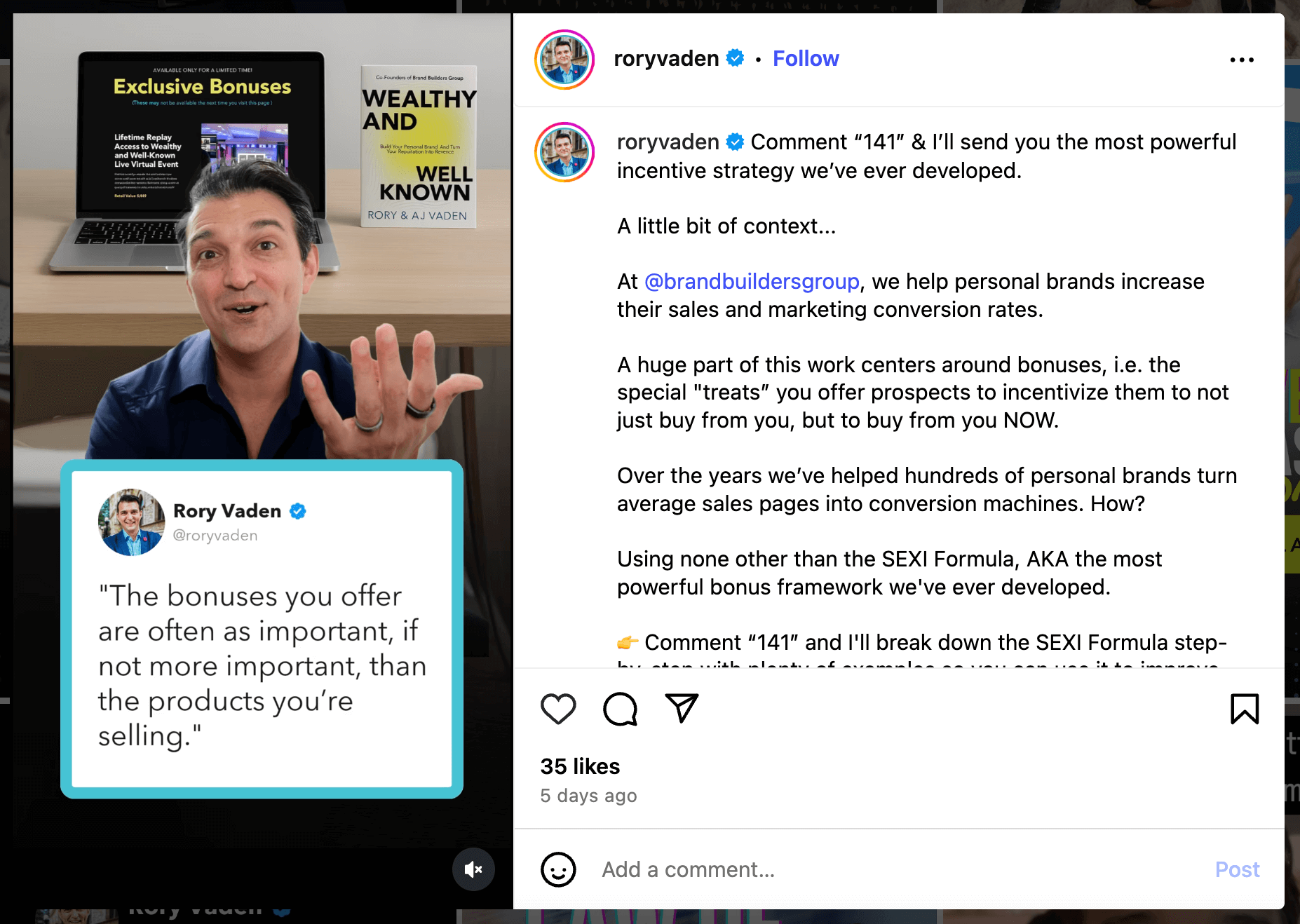 how-to-use-a-personal-brand-for-exposure-leads-sales-comment-to-dm